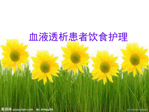 血液透析患者饮食护理.ppt