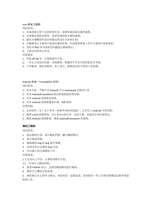 软件开发部任职要求.docx