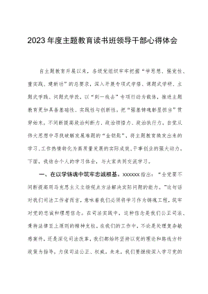 2023年度主题教育读书班领导干部心得体会 (7).docx