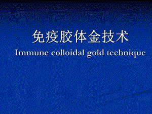 免疫胶体金技术.ppt