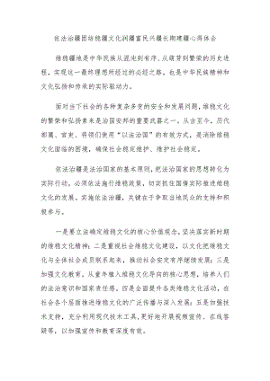 依法治疆团结稳疆文化润疆富民兴疆长期建疆心得体会.docx