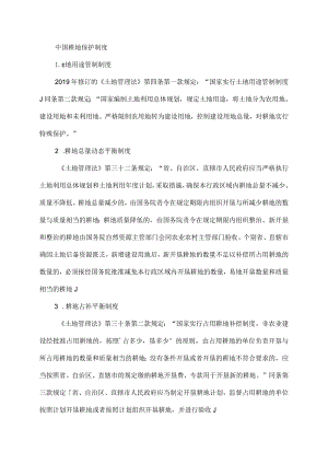 中国耕地保护制度.docx