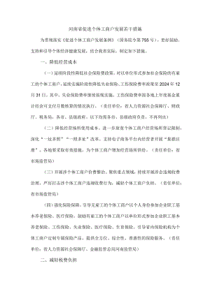 河南省促进个体工商户发展若干措施.docx