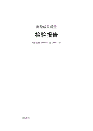 测绘成果质检报告.docx