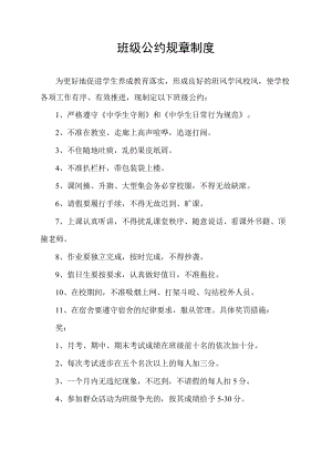 班级公约规章制度.docx