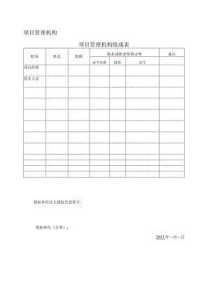 项目管理机构（2023年）.docx