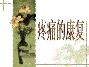 医院护理培训资料疼痛的康复.ppt