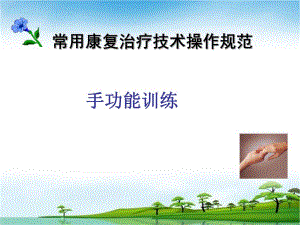 常用康复治疗技术操作规范手功能康复.ppt