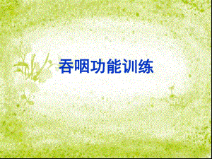 吞咽功能训练.ppt