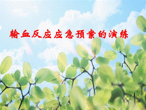 输血反应演练方案.ppt