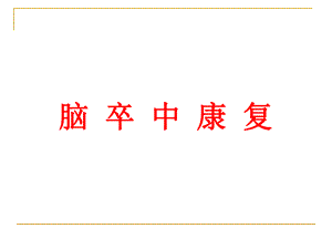 脑卒中康复.ppt