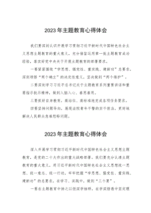 2023年法院第二批主题教育心得体会(五篇).docx