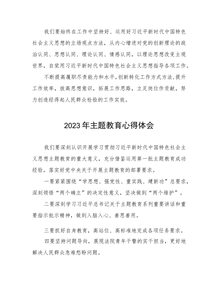 2023年法院关于开展第二批主题教育的学习心得体会(五篇).docx_第2页