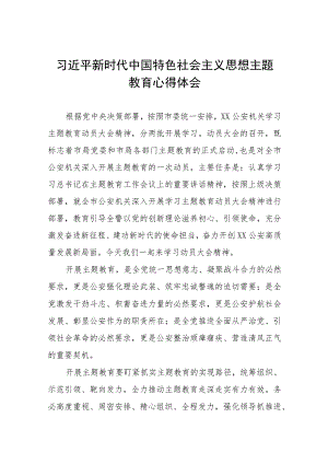 公安开展主题教育心得体会十篇.docx