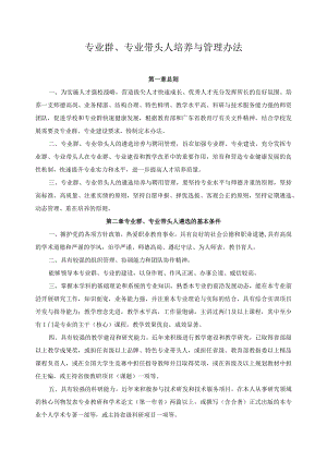 专业群、专业带头人培养与管理办法.docx
