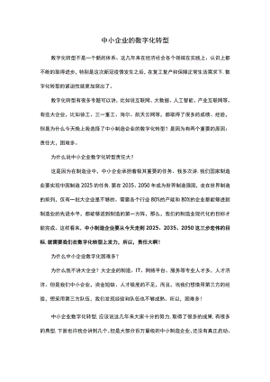 中小企业的数字化转型.docx