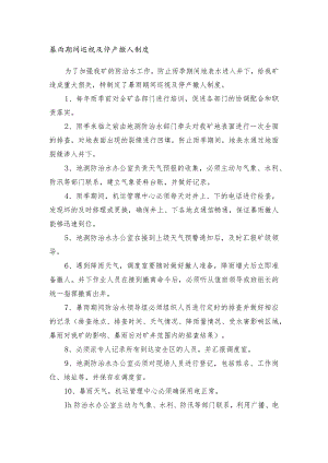 暴雨期间巡视及停产撤人制度.docx