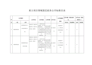 重大项目领域基层政务公开标准目录.docx