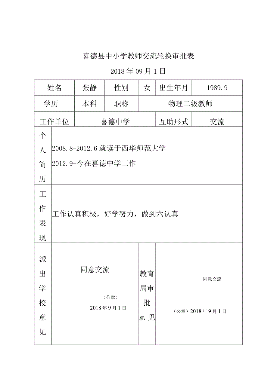2019交流审批表.docx_第1页