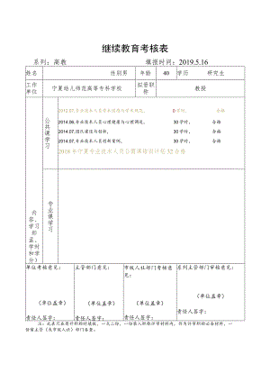 继续教育考核表.docx