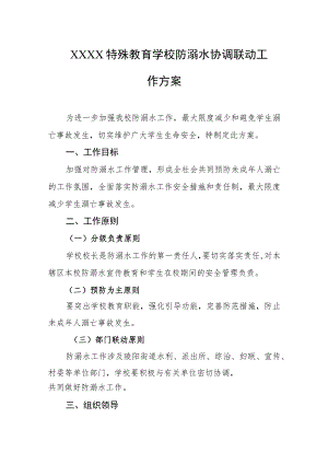 特殊教育学校防溺水协调联动工作方案.docx