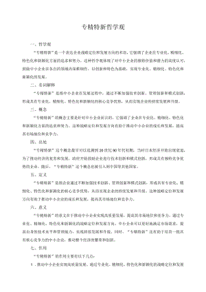 专精特新 哲学观.docx