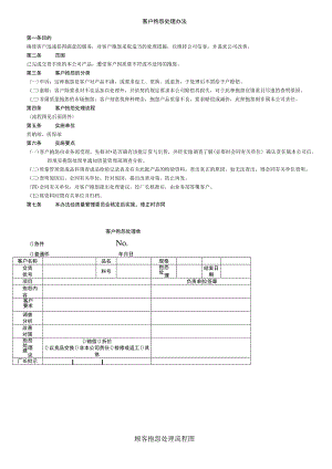 公司客户抱怨处理办法客户抱怨事件处理流程与实施要点.docx