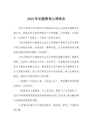 法院开展主题教育学习感悟(五篇).docx
