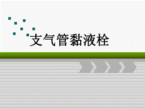 支气管黏液栓..ppt