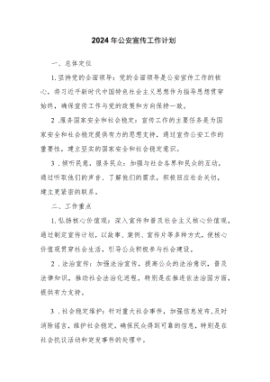 2024年公安宣传工作计划.docx