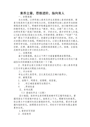 说题命题万能模版.docx