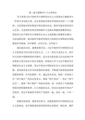 高等大学生学习《第二批主题教育》心得体会 汇编7份.docx