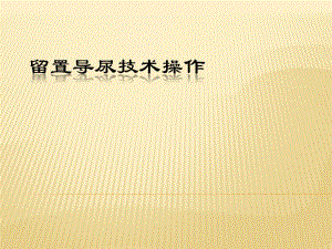 留置导尿技术操作.ppt