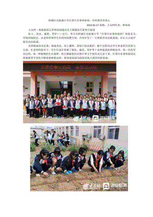 薛城区北临城小学红领巾农事体验园田间课堂育童心.docx