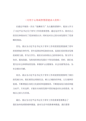 挺膺担当团课心得体会.docx