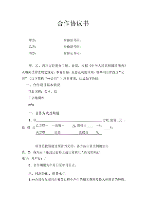 合伙人合作协议书.docx