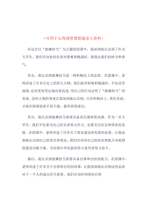 团员挺膺担当主题班会心得体会_4篇合集.docx