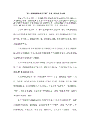 “想一想我是哪种类型干部”思想大讨论发言材料四.docx