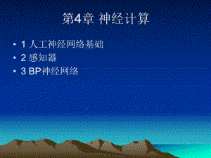 第4章神经计算.ppt