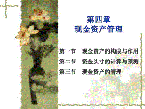 第4章现金资产管理.ppt