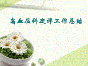 三级甲等医院高血压科室迎评工作汇报.ppt