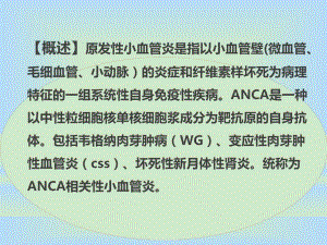 原发性小血管炎肾损害【PPT】 .ppt