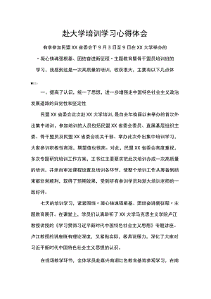 赴大学培训学习心得体会.docx