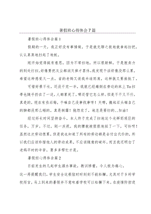 暑假班心得体会7篇.docx