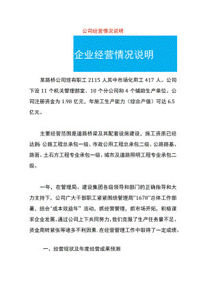 公司经营情况说明.docx
