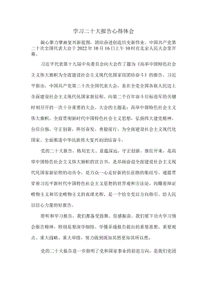 认真学习二十大报告心得体会六.docx