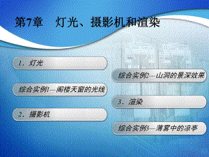 第7章灯光摄影机和渲染.ppt