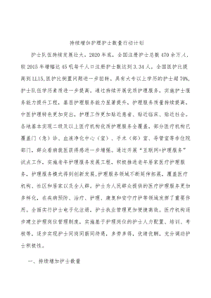 持续增加护理护士数量行动计划.docx