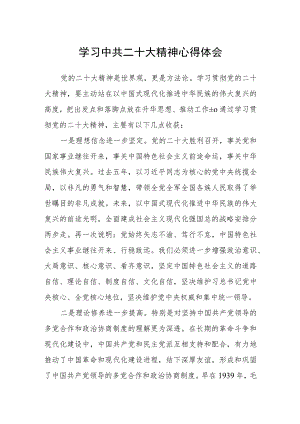 学习中共二十大精神心得体会.docx