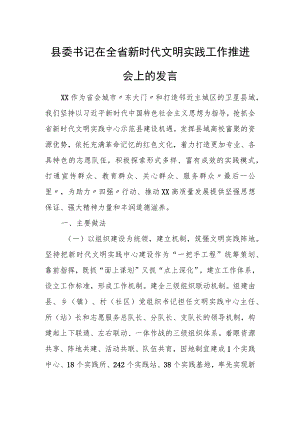 县委书记在全省新时代文明实践工作推进会上的发言.docx
